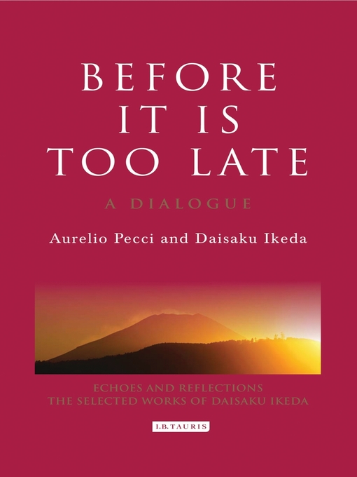 Title details for Before it is Too Late by Aurelio Pecci - Available